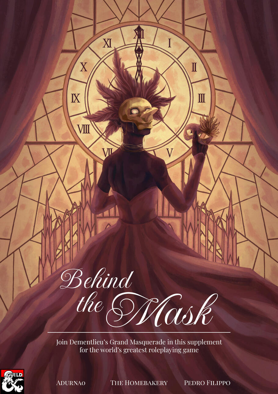 Cover for Behind the Mask, DMs Guild Adventure