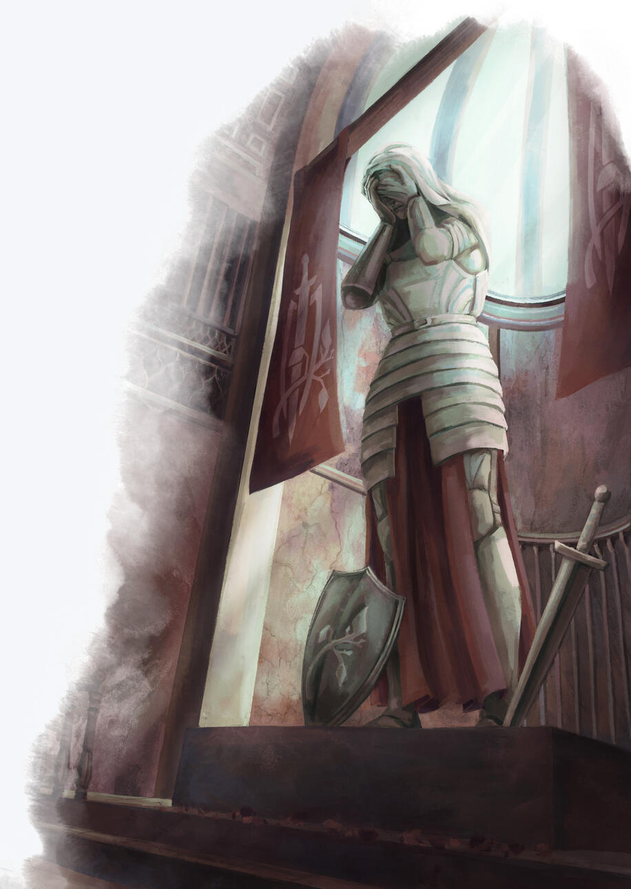 Illustration for Behind the Mask, DMs Guild Adventure